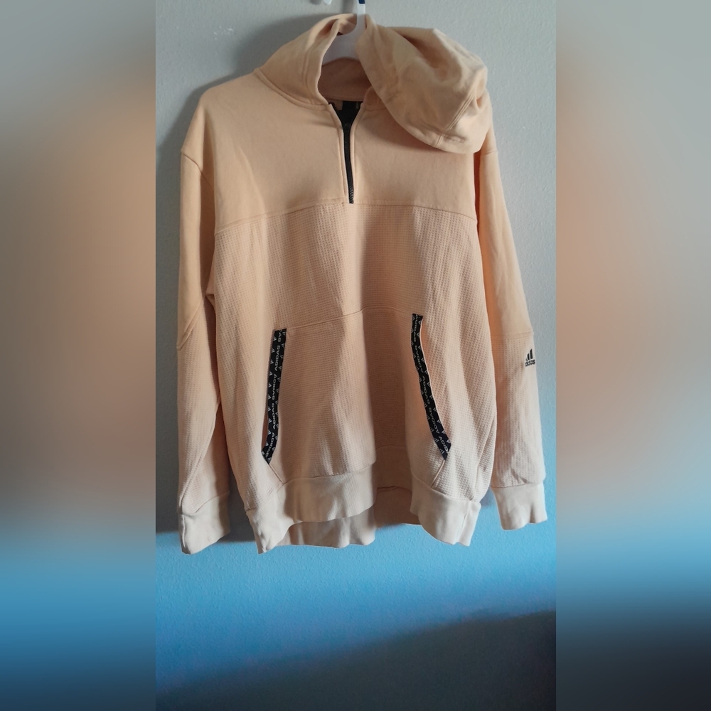 Adidas Peach Quarter-Zip Pullover - image 3